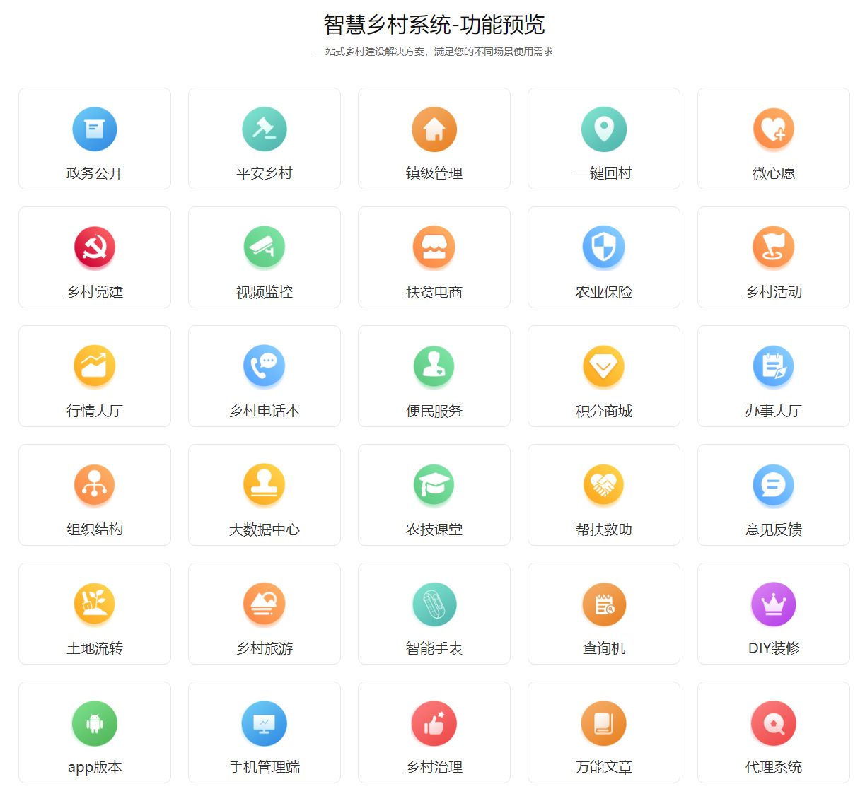 一键开启智慧乡村综合服务平台